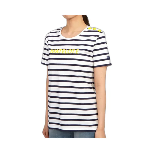 Round-Neck Striped T-Shirt