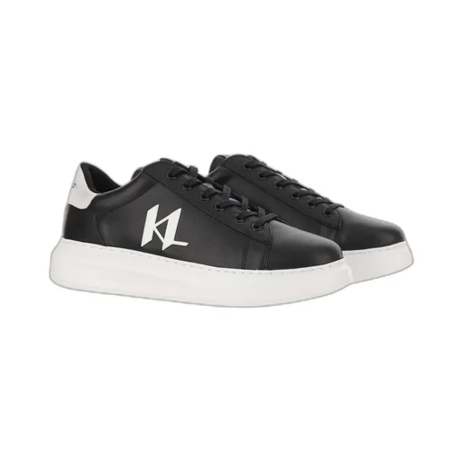 Logo-Appliqué Leather Sneakers