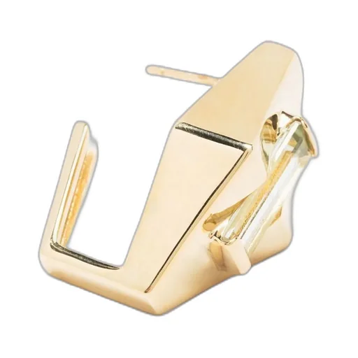 9Kt Yellow Gold Deco Rombo Earrings