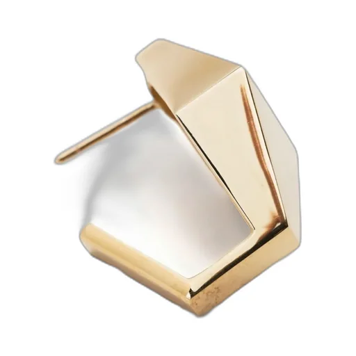 9Kt Yellow Gold Deco Rombo Earrings