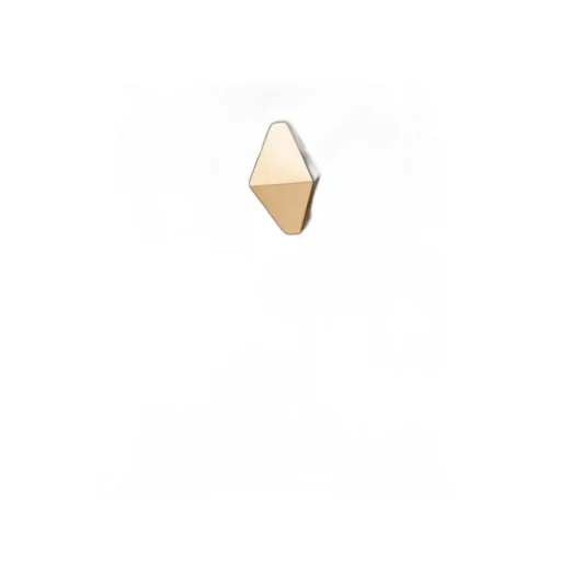 9Kt Yellow Gold Deco Rombo Earrings