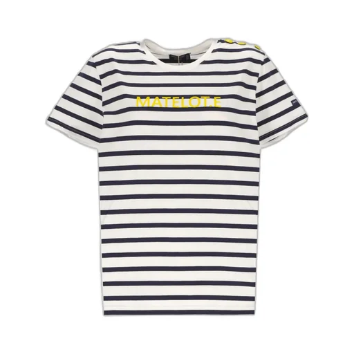 Round-Neck Striped T-Shirt