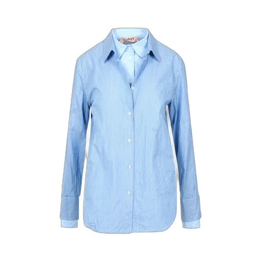 Layered Striped Cotton Shirt