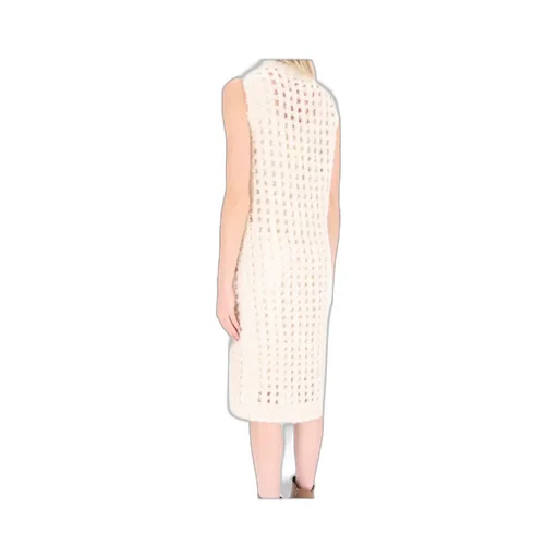 Peserico Chunky-Knitted Sleeveless Midi Dress