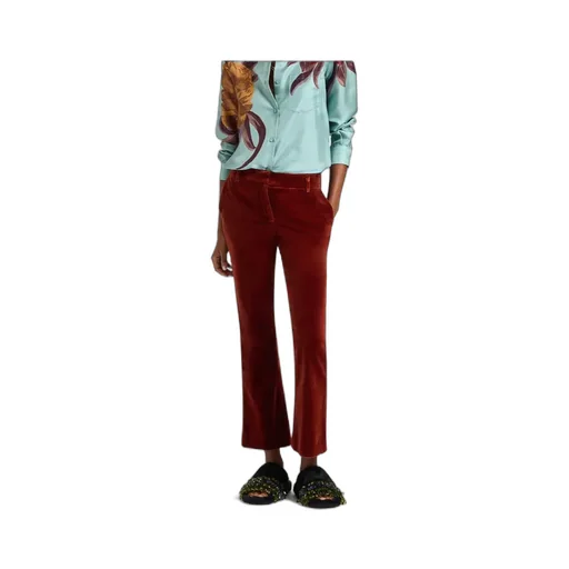 24/7 Velvet Cropped Trousers