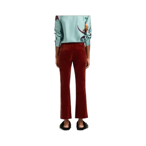 24/7 Velvet Cropped Trousers