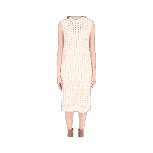 Peserico Chunky-Knitted Sleeveless Midi Dress