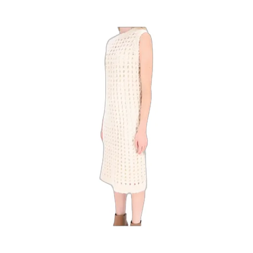 Peserico Chunky-Knitted Sleeveless Midi Dress