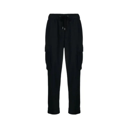 Drawstring-Waistband Cropped Track Pants