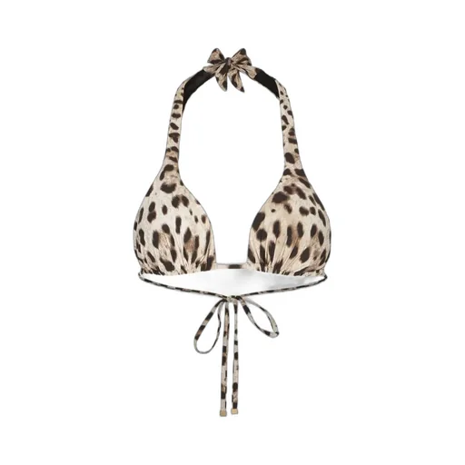 Dolce & Gabbana Leopard Printed Bikini Top