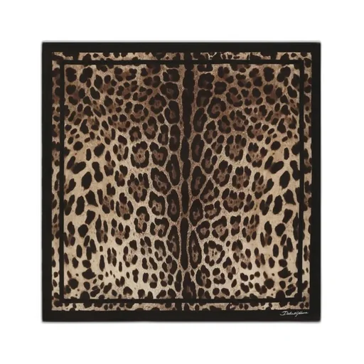 Dolce & Gabbana Leopard Printed Scarf