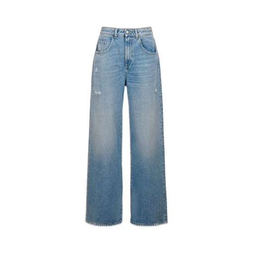 Icon Denim Poppy Wide Leg Distressed Jeans