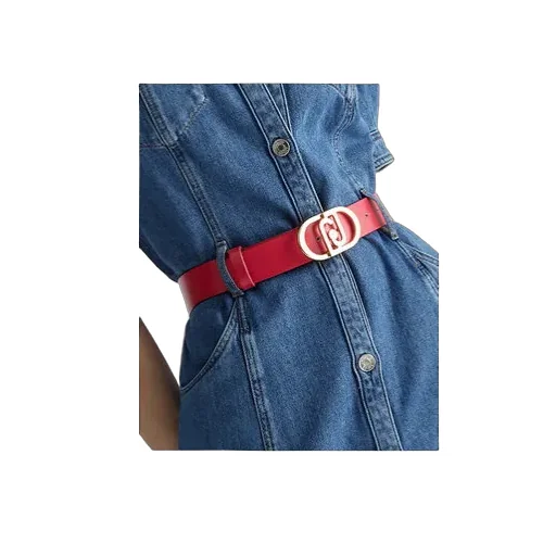 Liu Jo Logo Buckled Leather Belt