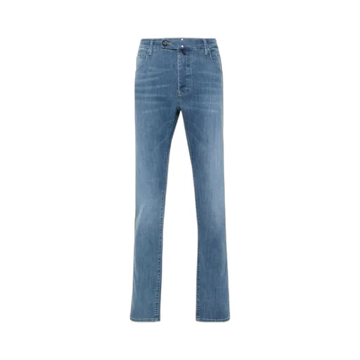 Logo-Patch Tapered Jeans
