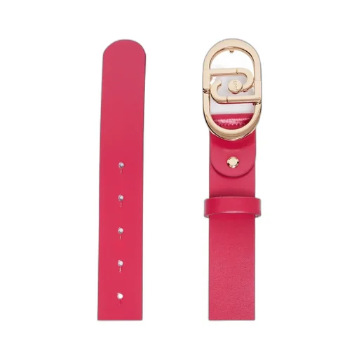 Liu Jo Logo Buckled Leather Belt