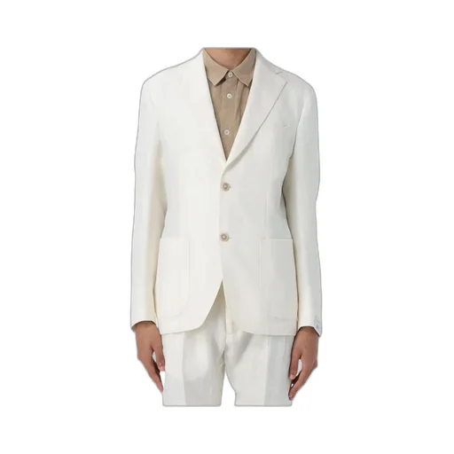 Single-Breasted Linen Blend Suit