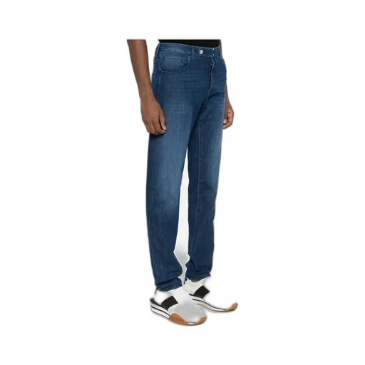 Logo-Patch Tapered Jeans