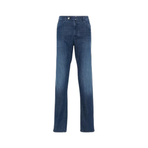 Logo-Patch Tapered Jeans