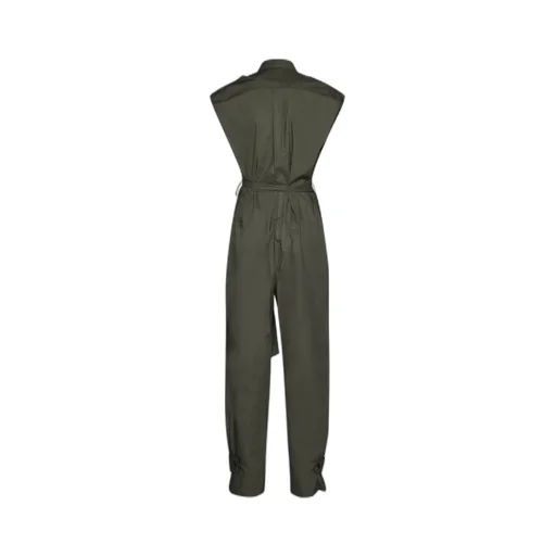 Sleeveless Belted Jumpsuit