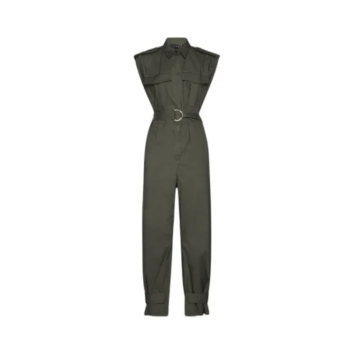 Sleeveless Belted Jumpsuit
