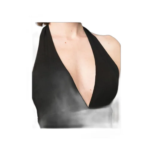 Halter V-Neck Midi Dress