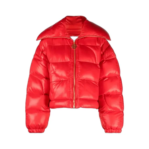 Patou Zip-Up Cropped Puffer Jacket