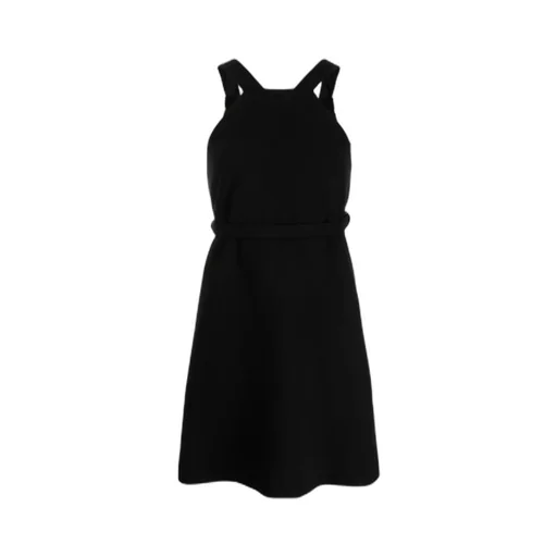 Halterneck Wool Minidress