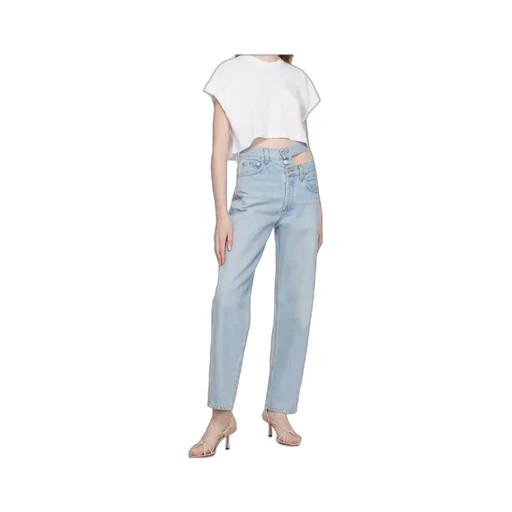 High-Waisted Straight-Leg Jeans