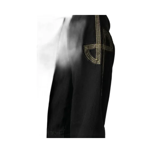 Patou Logo Embroidered Denim Jacket