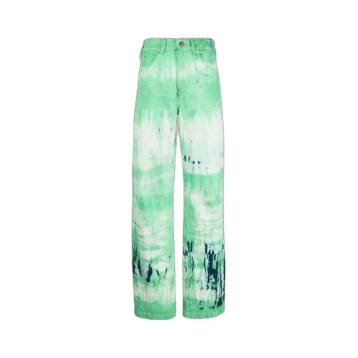 Tie-Dye Wide-Leg Jeans