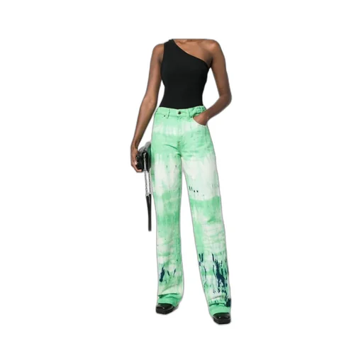 Tie-Dye Wide-Leg Jeans