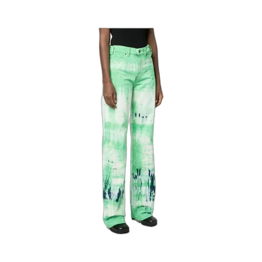 Tie-Dye Wide-Leg Jeans