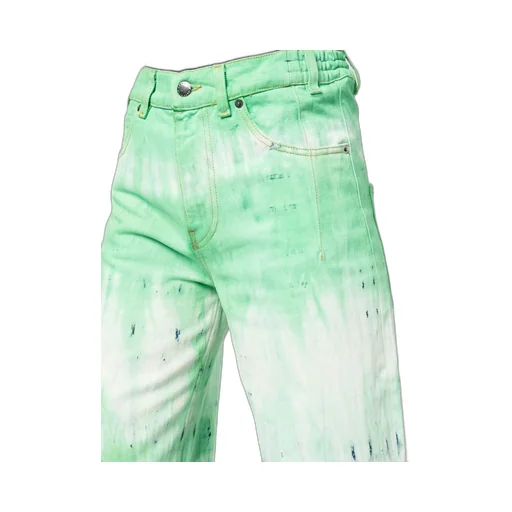 Tie-Dye Wide-Leg Jeans