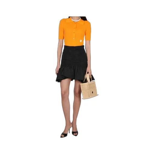 Patou Layered Detail Bloom Ruffled Mini Skirt