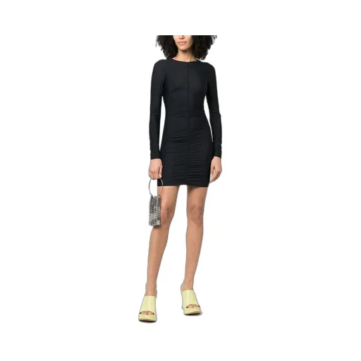 Reina Olga Master Viper Long-Sleeve Mini Dress