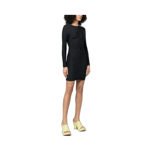 Reina Olga Master Viper Long-Sleeve Mini Dress