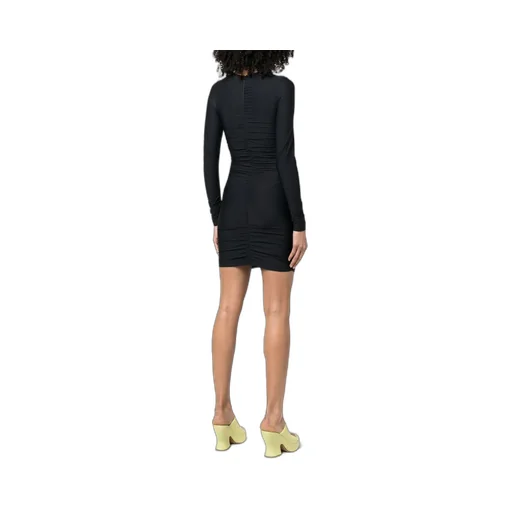 Reina Olga Master Viper Long-Sleeve Mini Dress