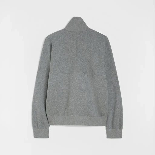 Cotton Terry High-Neck Sweatshirt