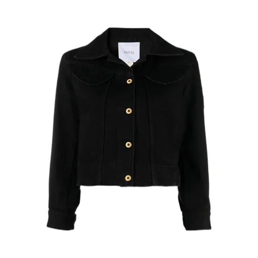 Patou Logo Embroidered Denim Jacket