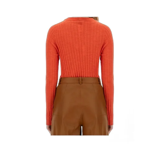 Alysi Crewneck Long-Sleeved Knitted Top