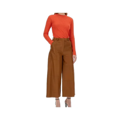Alysi Crewneck Long-Sleeved Knitted Top