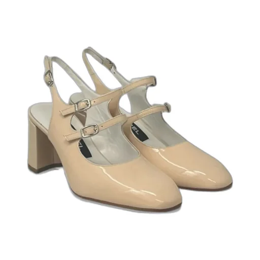 Carel Double Buckle Fastened Pumps