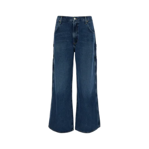 High Waist Denim Trousers