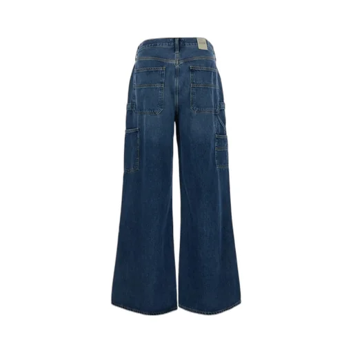 High Waist Denim Trousers
