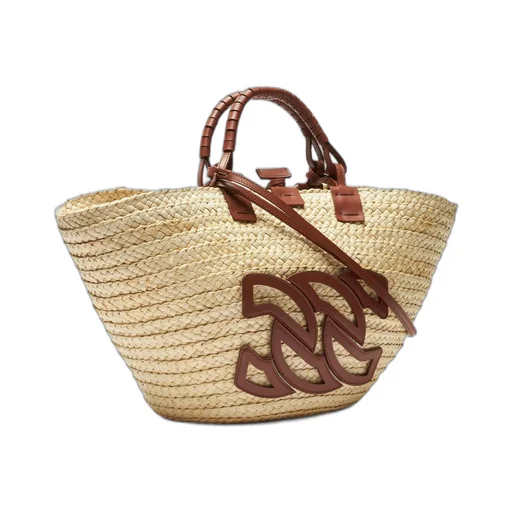Casadei Panarea Logo Patch Tote Bag