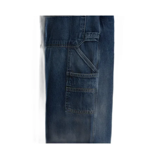 High Waist Denim Trousers