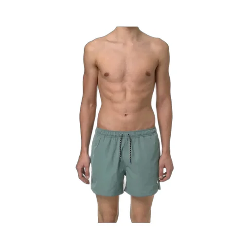 Drawstring Waist Swim Shorts