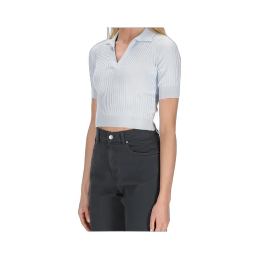 Peserico V-Neck Cropped Polo Shirt
