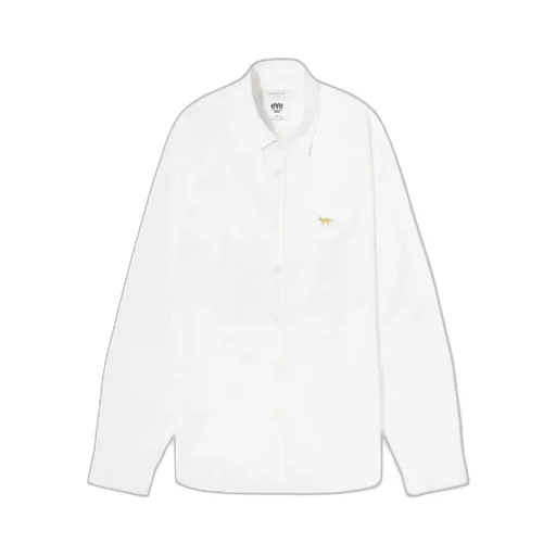 X Maison Kitsuné Logo-Embroidered Shirt