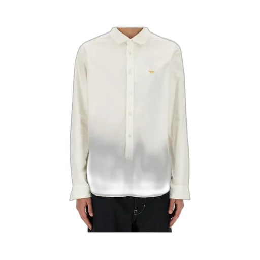 X Maison Kitsuné Logo-Embroidered Shirt